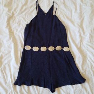 Urban Outfitters Navy Romper